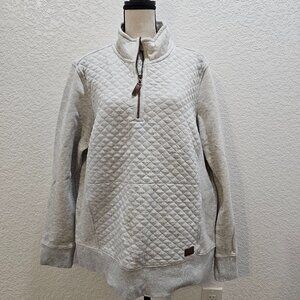 Quilted Sweater/Sweatshirt, Zip Up
